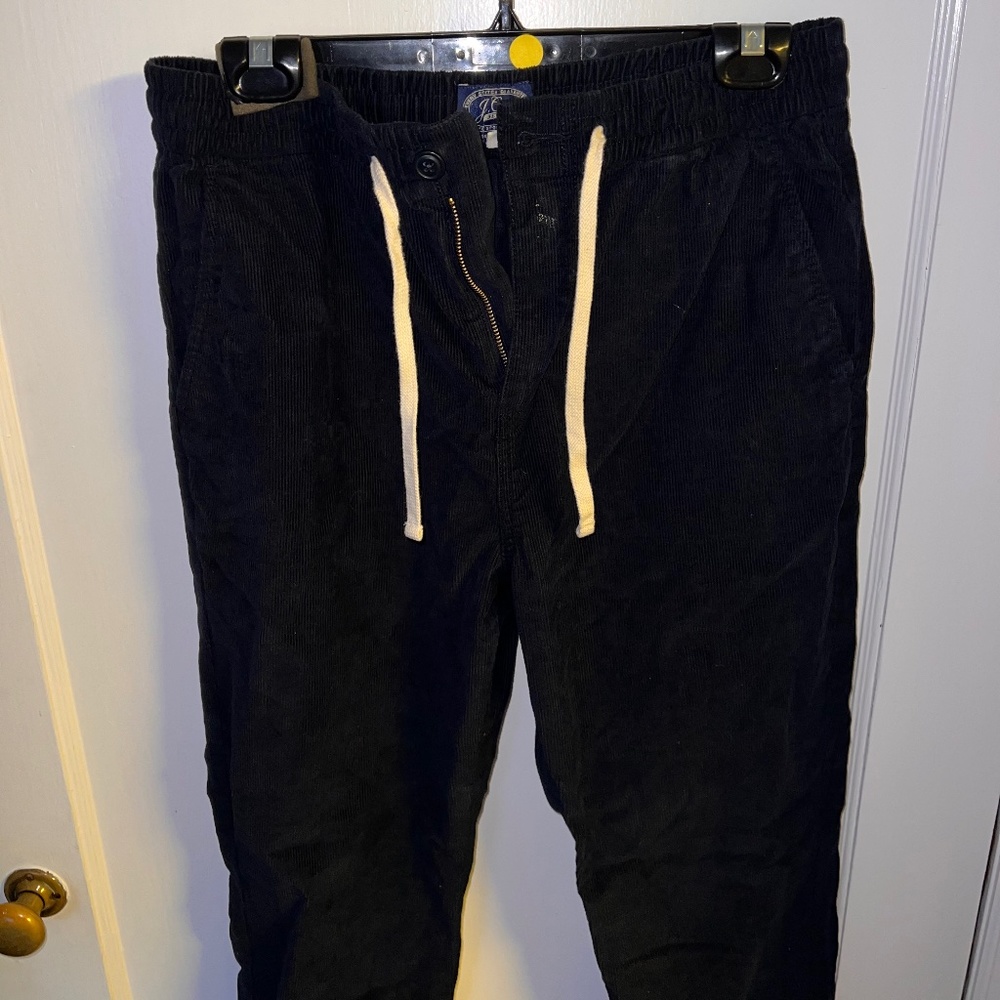 JCrew navy drawstring corduroy, size Medium